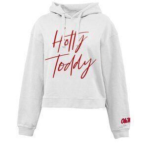 Ole Miss Hotty Toddy Women's Waist length Hoodie WHITE